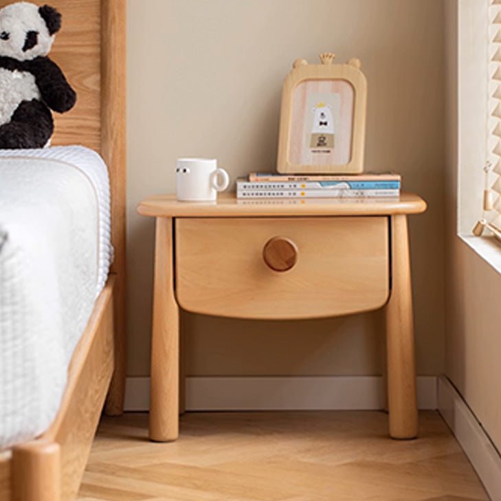 Urban Kidz Natural Solid Oak Side Table - Oak Furniture Store & Sofas