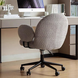 Vivo Ergonomic Faux Shearling Study Chair - Oak Furniture Store & Sofas