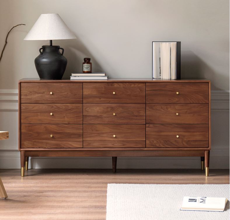 Walnut 9 Drawers - Oak Furniture Store & Sofas