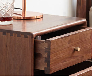 Walnut Bedside Table - Oak Furniture Store & Sofas