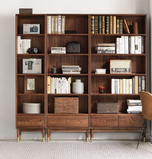 Walnut Book Cabinet - Oak Furniture Store & Sofas