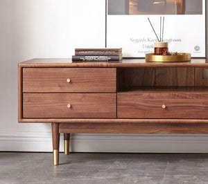 Walnut Large Entertainment Unit - Oak Furniture Store & Sofas