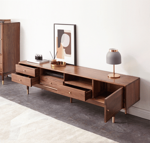 Walnut Large Entertainment Unit - Oak Furniture Store & Sofas