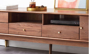 Walnut Large Entertainment Unit - Oak Furniture Store & Sofas