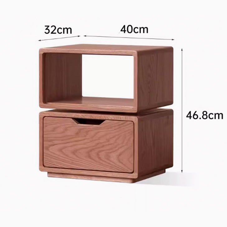 Warburg Natural Solid Oak Side Table - Oak Furniture Store