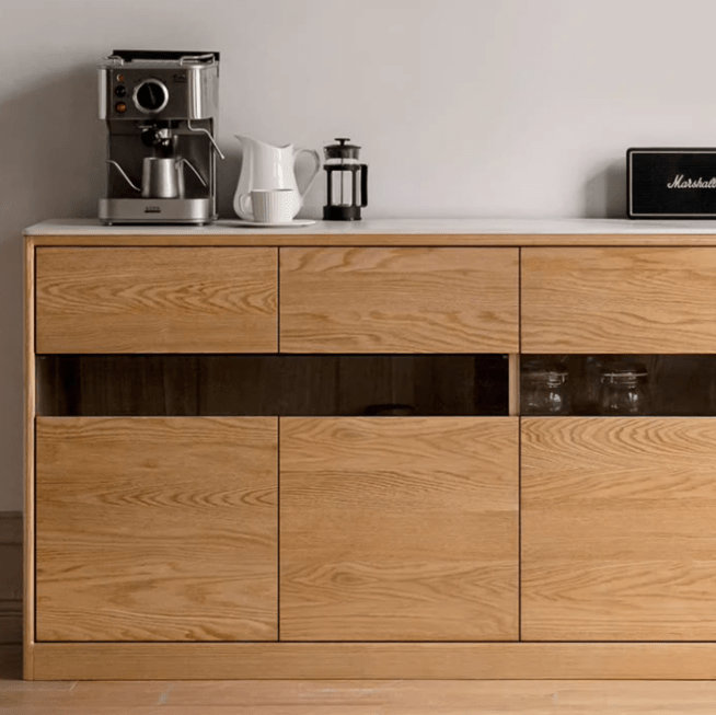Warburg Natural Solid Oak Sideboard - Oak Furniture Store