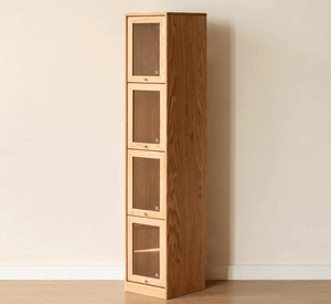 Warburg Solid Oak Display/Book Cabinet - Oak Furniture Store & Sofas