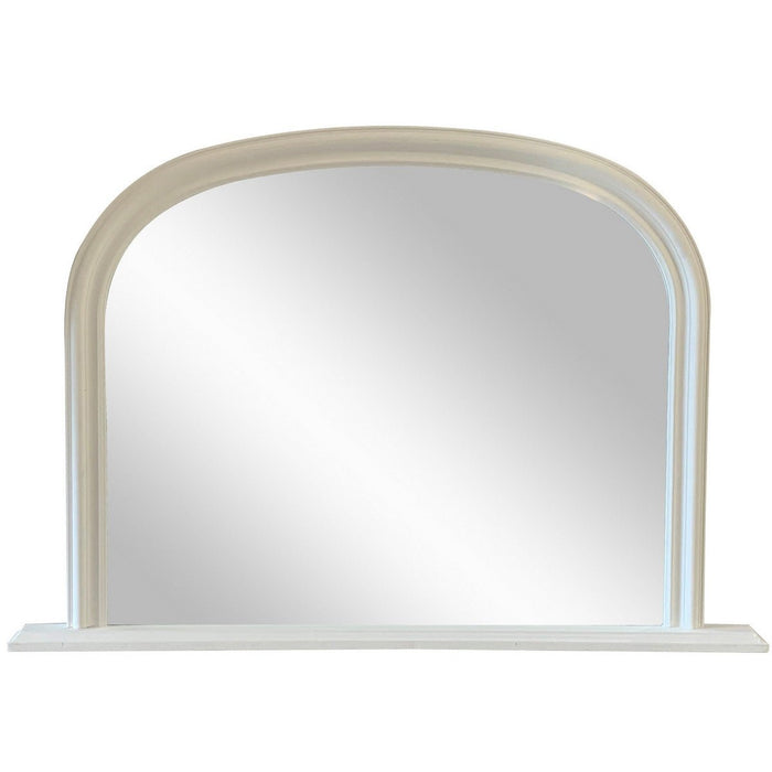 White Bordeaux Mantle Mirror RAL1008