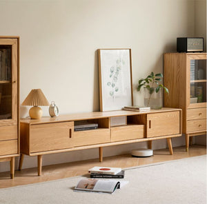 Yorko Natural Solid Oak TV unit - Oak Furniture Store & Sofas